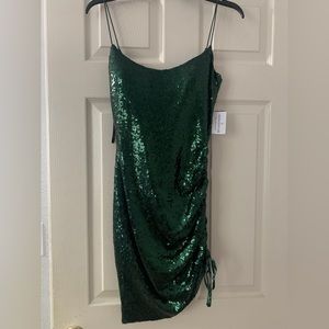 Green Sequin Formal Dress